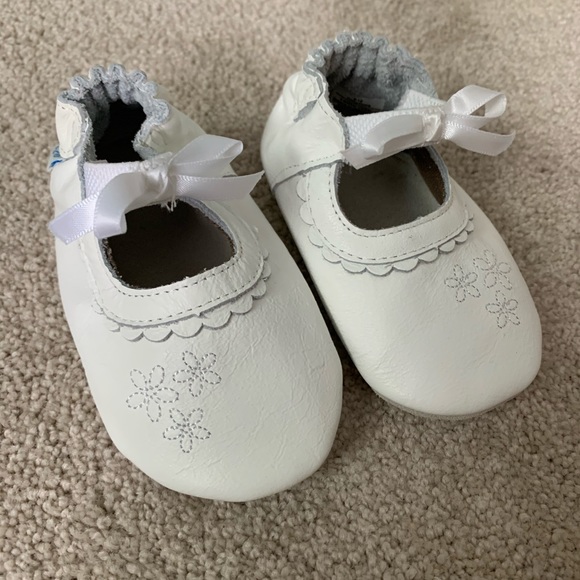 New Robeez Stride Rite Girls Leather Shoes 3-6 Months SALE